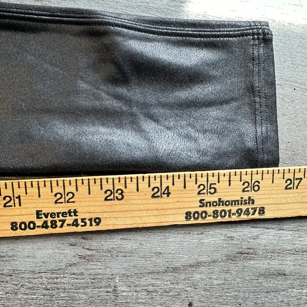 Spanx Faux Leather Leggings Black XS Concert Grunge